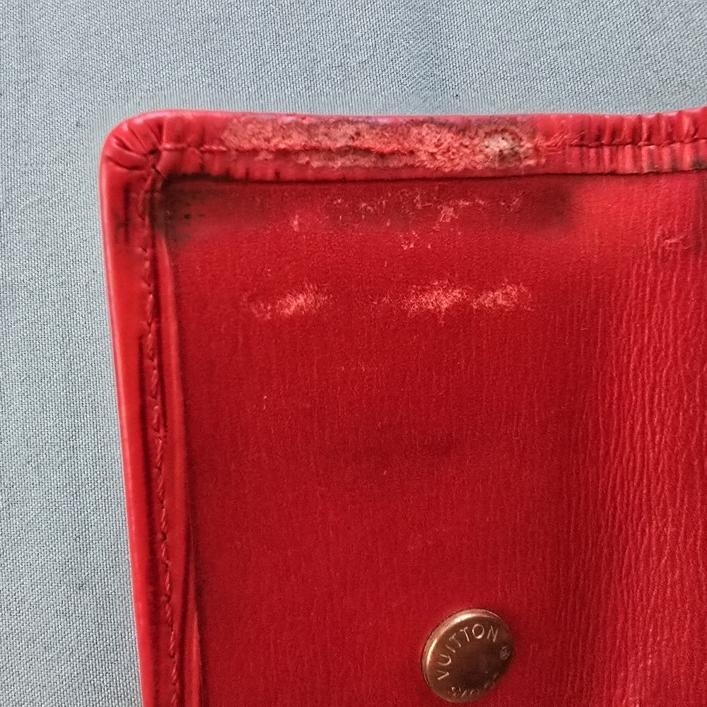 Louis Vuitton Red Epi Leather Wallet - Picture 9 of 9